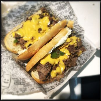 Charleys Cheesesteaks - Large Philly cheesesteak, with Cheez Whiz instead of provolone - Fast Food Near Me - West Nyack, New York