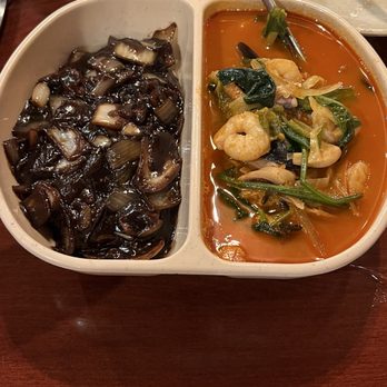 Hyo Dong Gak - N1. Noodle with Brown Sauce and Noodle with Spicy Seafood Soup - Korean Near Me - New York, New York