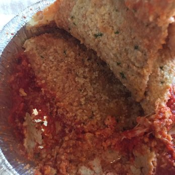 Genovese's Italian Cafe - UNdelicious eggplant Parmesan. Soggy, rubbery and no cheese between soggy layer 2&3 (see following pics) - Italian Near Me - Ormond Beach, Florida Genovese's Italian Cafe - UNdelicious eggplant Parmesan. Soggy, rubbery and no cheese between soggy layer 2&3 (see following pics) - Italian Near Me - Ormond Beach, Florida