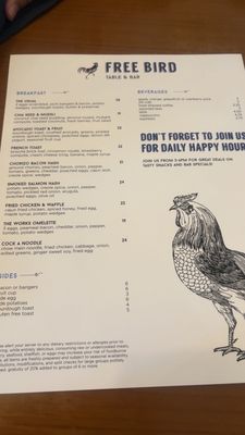 Menu photo 1 Free Bird Richmond, BC