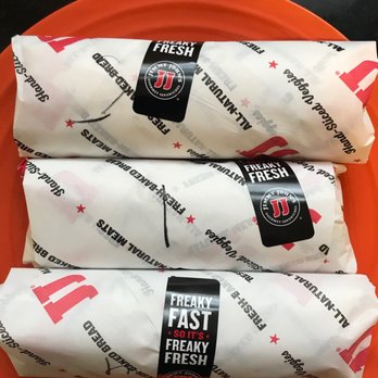 Jimmy John's - Three mini sandwiches on a regular sized dinner plate. - Delis Near Me - Highland Park, Illinois Jimmy John's - Three mini sandwiches on a regular sized dinner plate. - Delis Near Me - Highland Park, Illinois
