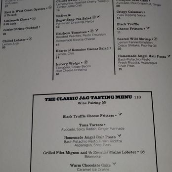 J & G Steakhouse - Menu - Steakhouses Near Me - Scottsdale, Arizona