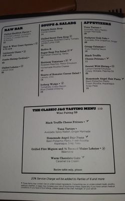 Menu photo 2 J & G Steakhouse Scottsdale, AZ