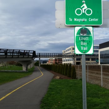 Myrtle Edwards Park - Bike path and pedestrian bridge - Parks Near Me - Seattle, Washington