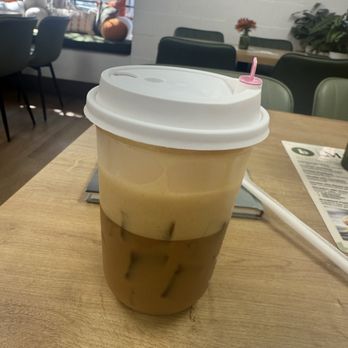 Bohemian House - Immediately after receiving the brown sugar shaken espresso - large. - Coffee & Tea Near Me - Glendale, California Bohemian House - Immediately after receiving the brown sugar shaken espresso - large. - Coffee & Tea Near Me - Glendale, California