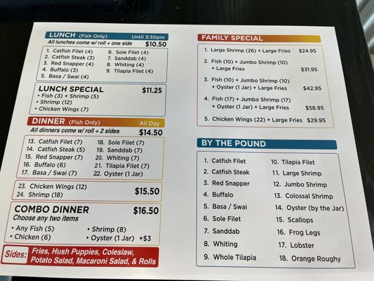 Menu photo 3 The Fish Market Los Angeles, CA
