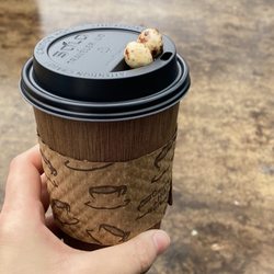 Main St. Coffee Co - White Peppermint Mocha and chocolate-covered coffee beans