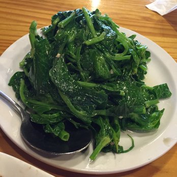 Ming's BBQ - Snow pea leaves - Barbeque Near Me - Duluth, Georgia