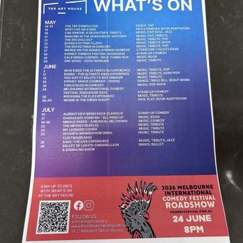 The Art House - Upcoming shows. - Venues & Event Spaces Near Me - Wyong, NSW