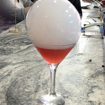 Sauce'd - My "neighbor's" RASPBERRY BERET (gamefish vodka, oak city amaretto, cranberry, pineapple, lemon, fresh raspberries) pre-bubble bust. - Cocktail Bars Near Me - Wilmington, North Carolina Sauce'd - My "neighbor's" RASPBERRY BERET (gamefish vodka, oak city amaretto, cranberry, pineapple, lemon, fresh raspberries) pre-bubble bust. - Cocktail Bars Near Me - Wilmington, North Carolina