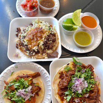 Backyard Taco - Grilled Steak Gordita $6.25 + Al Pastor Taco $3.40 + Birria Tostada $5.25 - Tacos Near Me - Mesa, Arizona