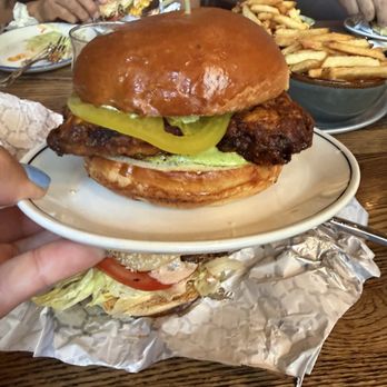 Crushed by Giants - Spicy chicken sandwich - Brewpubs Near Me - Chicago, Illinois Crushed by Giants - Spicy chicken sandwich - Brewpubs Near Me - Chicago, Illinois
