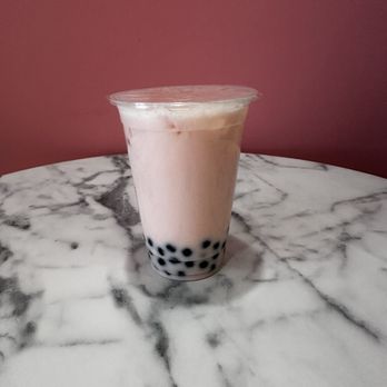 Tea Magic - Strawberry milk boba - Bubble Tea Near Me - Williston Park, New York