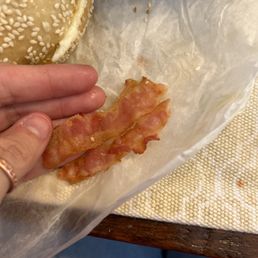 This isn't EXTRA CRISPY bacon.   Egg & Cheese with Bacon