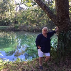 Weeki Wachee Christian Camp - My lovely wife on the bank of the Weeki Wachee river.