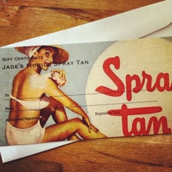 Jade's Mobile Spray Tan - Also offers gift certificates.