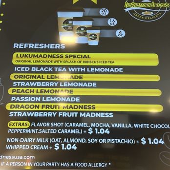 Lukumadness - Drinks menu - Desserts Near Me - White Plains, New York Lukumadness - Drinks menu - Desserts Near Me - White Plains, New York