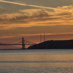 The Union Hotel - Zoomed in view of the Alfred Zampa Memorial Bridge at the gateway to the SF Bay (San Pablo Bay, actually).
