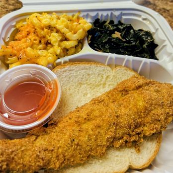 Estelles Diner - Fried fish macaroni and cheese and collard greens - Diners Near Me - Harrisonburg, Virginia Estelles Diner - Fried fish macaroni and cheese and collard greens - Diners Near Me - Harrisonburg, Virginia