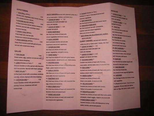 Menu photo 7 Thai Boat San Luis Obispo, CA Menu photo 7 Thai Boat San Luis Obispo, CA