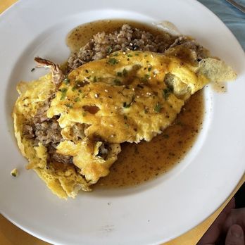 Kehaulani's Cafe - Chicken adobo rice omelette - Breakfast & Brunch Near Me - Vallejo, California Kehaulani's Cafe - Chicken adobo rice omelette - Breakfast & Brunch Near Me - Vallejo, California
