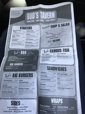 Menu photo 3 Bud's Tavern Louisville, KY
