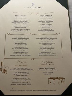 Menu photo 8 Tiny Boxwoods Houston, TX Menu photo 8 Tiny Boxwoods Houston, TX