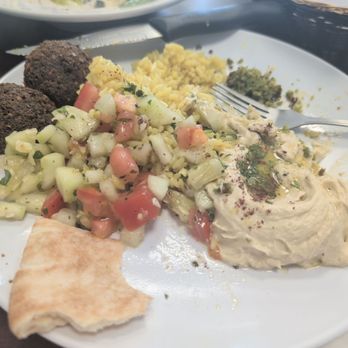King O Falafel - Orlando - Falafel Salad Bowl (apologies for the half eaten plates.. we were starving) - Mediterranean Near Me - Orlando, Florida King O Falafel - Orlando - Falafel Salad Bowl (apologies for the half eaten plates.. we were starving) - Mediterranean Near Me - Orlando, Florida