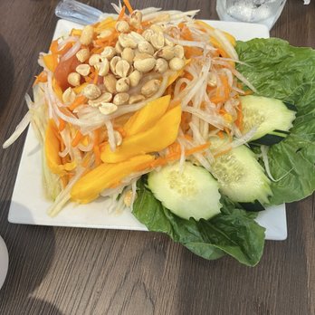 Thai Original BBQ Carson - Green papaya salad with mango - Thai Near Me - Carson, California
