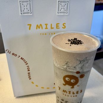 7 Miles Tea Lab - BLACK SESAME UNDER THE CLOUDS - Desserts Near Me - Los Angeles, California 7 Miles Tea Lab - BLACK SESAME UNDER THE CLOUDS - Desserts Near Me - Los Angeles, California