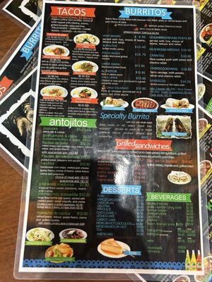Menu photo 2 Montecristo Taqueria Berkeley, CA