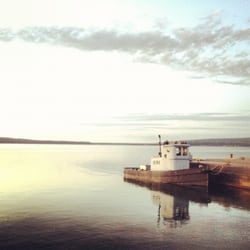 City of Munising - Dock at sunset