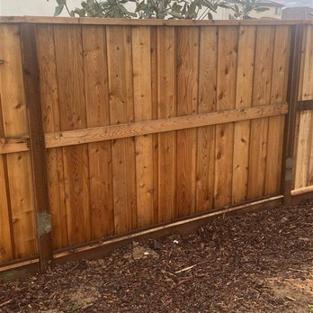 AZ Artificial Turf - concrete mess, slabbed on the posts - Artificial Turf Near Me