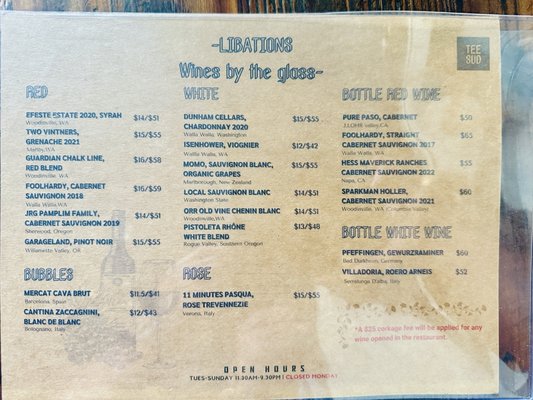 Menu photo 4 Tee Sud Thai Rustic and Bar Snohomish, WA Menu photo 4 Tee Sud Thai Rustic and Bar Snohomish, WA