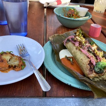NIDO's BackYard - Potato appetizer; eggplant tamal - Mexican Near Me - Oakland, California NIDO's BackYard - Potato appetizer; eggplant tamal - Mexican Near Me - Oakland, California