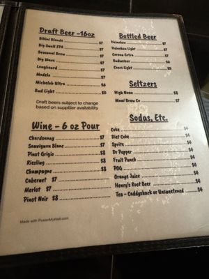 Menu photo 2 Gilligans Bar & Grill Kihei, HI Menu photo 2 Gilligans Bar & Grill Kihei, HI
