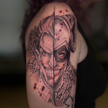 Paintguy327 - Joker / Harley - Tattoo Near Me Paintguy327 - Joker / Harley - Tattoo Near Me
