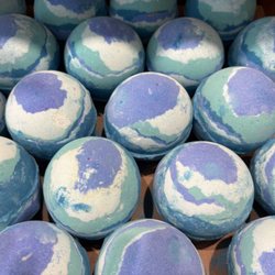 Fizzy soap balls.
