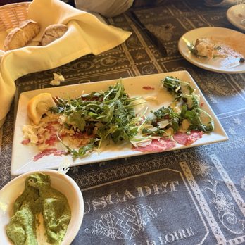 PortaBella - Beef Tenderloin Carpaccio - Mediterranean Near Me - Carmel, California PortaBella - Beef Tenderloin Carpaccio - Mediterranean Near Me - Carmel, California