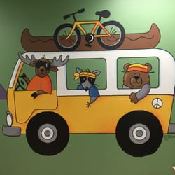 Cool Mountain Kids Pediatric Dentistry - One of our original murals for our cool patients to enjoy!