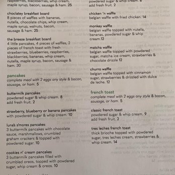 The Breeze Cafe - Big Menu - Breakfast & Brunch Near Me - Newark, California The Breeze Cafe - Big Menu - Breakfast & Brunch Near Me - Newark, California
