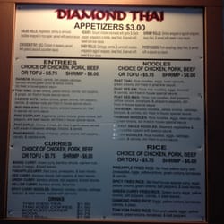 Diamond Thai - Menu (02/13/13)
