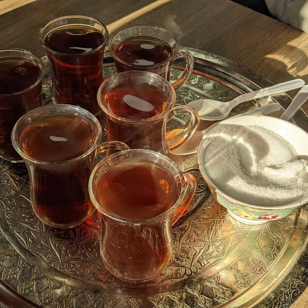Champion Döner - a variety of teas on a silver tray - Desserts Near Me - Mississauga, Ontario Champion Döner - a variety of teas on a silver tray - Desserts Near Me - Mississauga, Ontario