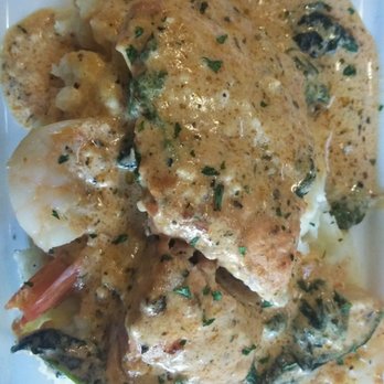 Soule - Salmon and Shrimp over Mashed Potatoes! Listen...sexy and oh so fyelicious!!! - Cajun/Creole Near Me - Chicago, Illinois Soule - Salmon and Shrimp over Mashed Potatoes! Listen...sexy and oh so fyelicious!!! - Cajun/Creole Near Me - Chicago, Illinois