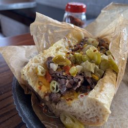 Buona - Cheesy Cheddar Beef with loads of heat!