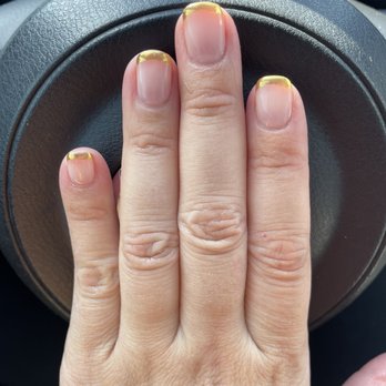 Irvine Nails - Close up of gel nails with chrome tips - Nail Salons Near Me - Irvine, California Irvine Nails - Close up of gel nails with chrome tips - Nail Salons Near Me - Irvine, California