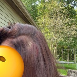 Casal's de' Spa & Salon - Canfield - The blonde patch in my hair that she saw and let me walk out with.