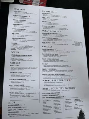 Menu photo 2 Black Cap Grille North Conway, NH