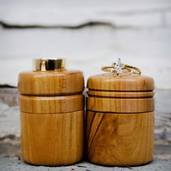 Bendi - Our beautiful wedding bands that Sami created from my great grandmother's wedding band!