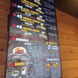 Buddy’s bar-b-q - Menu